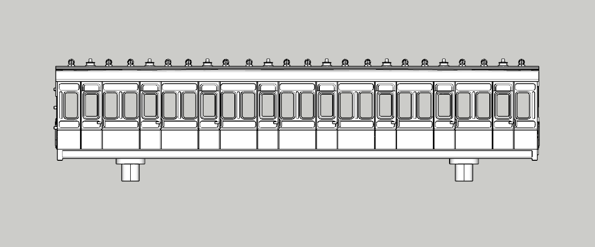 (image for) LSWR 48ft 8 cmpt BiComp 2nd-3rd/Third - sw848/772